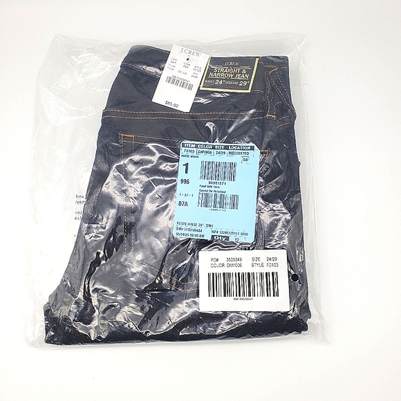 J.Crew Rinse Wash Straight and Narrow Jeans - Picture 6 of 7